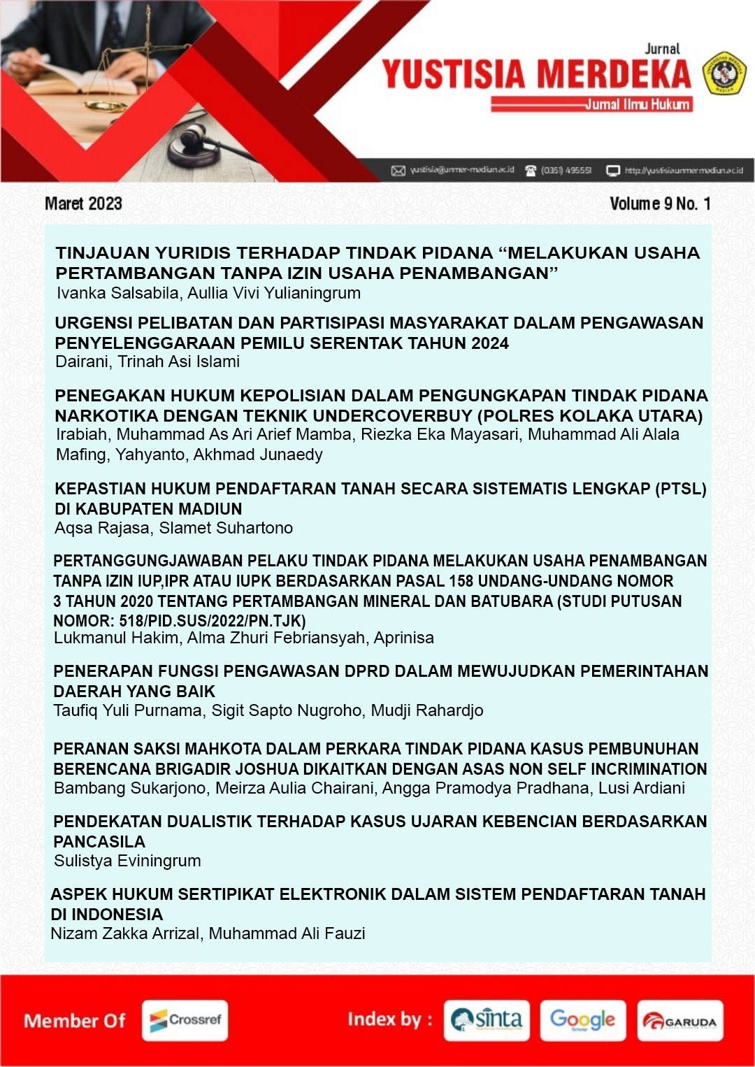 TINJAUAN YURIDIS TERHADAP TINDAK PIDANA "MELAKUKAN USAHA PERTAMBANGAN ...